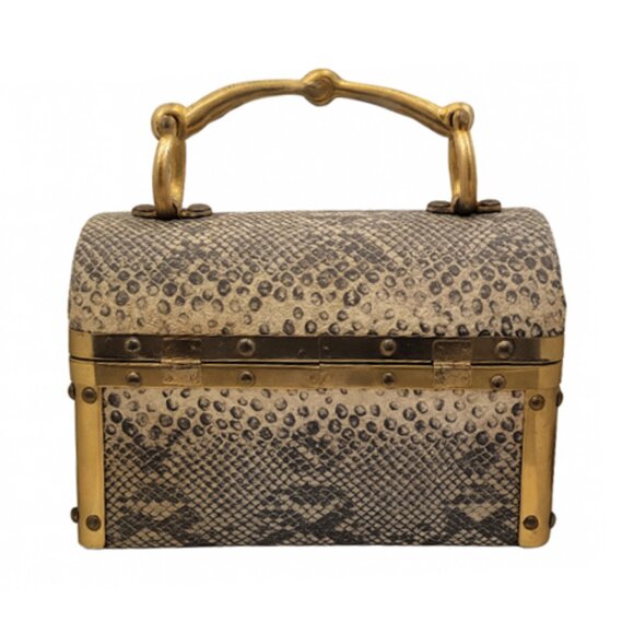 Vintage Rosenfeld Italian-Made Box Handbag - Picture 1 of 4